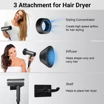 Портативный фен с низким уровнем шума электрический фен для домашней парикмахерской