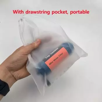 Портативный фильтр для воды для кемпинга, походов, выживания на открытом воздухе, очиститель, оборудование для мини-фильтров с соломой, принадлежности для очистки синий