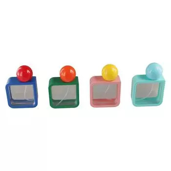 Портативный флакон для духов 40 мл, распылитель жидкости, цветная отделка, косметический контейнер для дозирования жидкости темно-синий