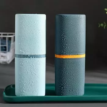 Портативный футляр для зубных щеток, дорожный походный ящик для хранения зубных щеток, чехол для держателя зубной пасты, аксессуары для ванной комнаты белый