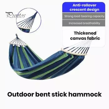 Портативный гамак для кемпинга, одноместная подвесная кровать, износостойкий, прочный, несущий, простой в установке, гамак с защитой от опрокидывания S красный