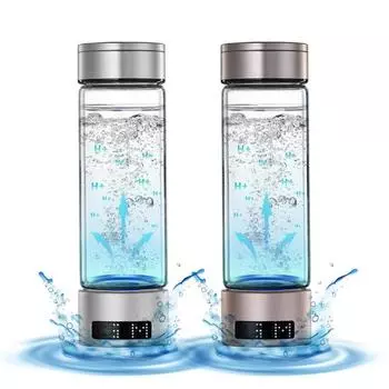 Портативный генератор водородной воды на 400 мл, ионизатор для укрепления здоровья с технологией SPE PEM, чашка для здоровой воды золотистый