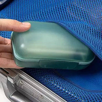 Портативный герметичный круглый держатель для мыла для шампуня, контейнер, контейнер для дома, путешествий