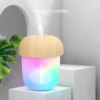 Портативный грибной увлажнитель воздуха с ночником, электрический диффузор эфирных масел, бытовой бесшумный настольный автомобильный светильник, увлажнители воздуха USB plug in