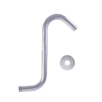 Портативный хромированный удлинитель для душевой лейки с фланцами, стояки S-образной формы, трубный аксессуар для ежедневного использования в ванной комнате