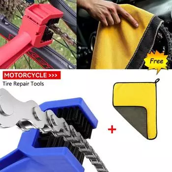 Портативный инструмент для чистки цепи мотоцикла щетка для Honda Cbr650R Yamaha Cb500F Honda X Adv 750 Bmw Gs красный