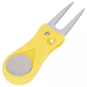 Портативный инструмент для ремонта дерна для гольфа, складная вилка для мячей, ремонт газона, практика гольфа