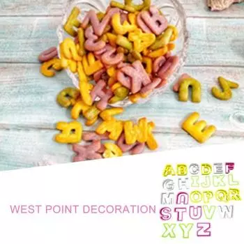 Портативный инструмент для выпечки, тонкая форма, безопасное изготовление выпечки 26 Letters