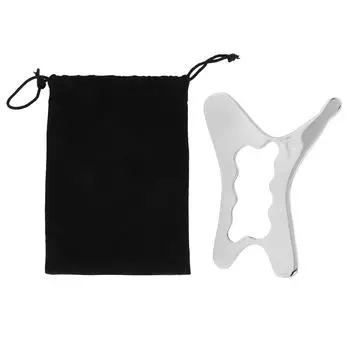 Портативный инструмент Гуаша из нержавеющей стали, массажная доска для скребков для ног, рук, шеи, плеч