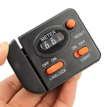 Портативный инструмент, счетчик длины лески, счетчик лески, оснащенный легким инструментом для рыболовных снастей