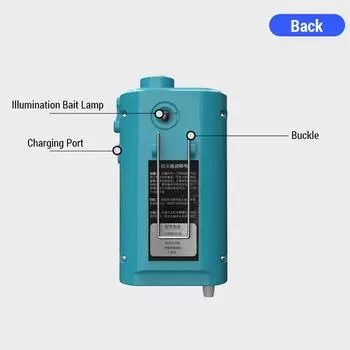 Портативный интеллектуальный насос для рыбалки с кислородом, индукционное светодиодное освещение, поглотитель воды, умный насос для рыбалки с воздухом и водой, забор воды белый