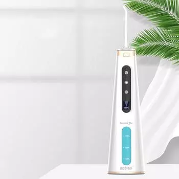 Портативный ирригатор полости рта, аккумулятор большой емкости, IPX7, водонепроницаемый, 8 передач, высокоскоростной мотор, водная ирригация, зубная нить, отбеливание зубов, чистка, уход за зубами