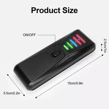 Портативный измеритель ЭМП, детектор электромагнитного поля, ручной детектор ЭМП, измеритель магнитного поля для домашнего пылесоса синий