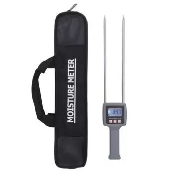 Портативный измеритель влажности сена с подсветкой дисплея Высокоточный тестер влажности сена для зерновых соломы фуража