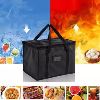 Портативный изолированный автомобильный холодильник для обеда, складной, большой емкости, сумка для пикника, термосумка для пикника, кемпинга, люминесцентная фольга