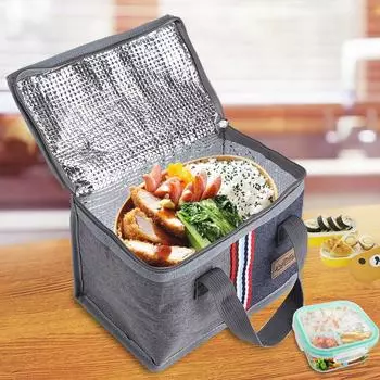 Портативный изолированный термохолодильник для хранения обеда, коробка для еды, сумка для пикника