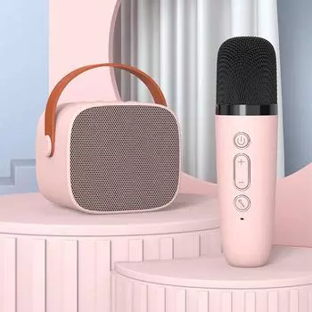 Портативный караоке-микрофон Bluetooth-динамик KTV двойной микрофонный дуэт игрушки для взрослых и детей, подходит для семейных вечеринок для пения