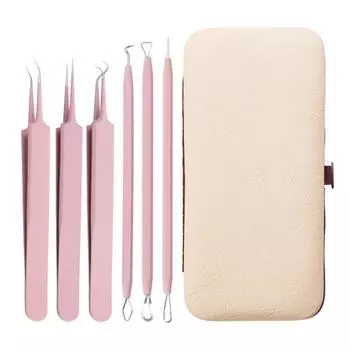 Портативный Клетка Прыщи Черный Угорь Зажим Легкий Вес Удаления Акне Экстрактор Инструменты Для Ухода За Лицом