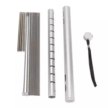 Портативный компактный кемпинговый гриль из нержавеющей стали складной барбекю труба для отдыха на природе Backpackers