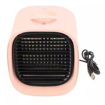 Портативный кондиционер Многофункциональный Эффективный Тихий Увлажнение USB Маленький Вентилятор-кондиционер розовый