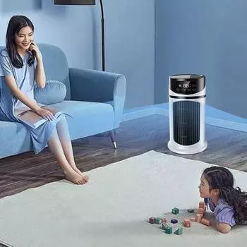 Портативный кондиционер настольный вентилятор охлаждения воздуха охладитель воздуха для внутреннего и наружного использования белый