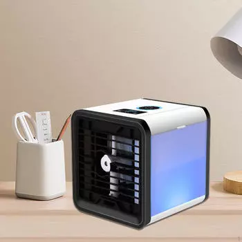 Портативный кондиционер USB персональный охлаждающий вентилятор увлажнитель 3 в 1 дизайн встроенный 7 красочный