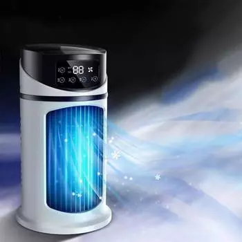 Портативный кондиционер, вентилятор, 6-часовой таймер, вентилятор охлаждения воздуха с увлажнителем, персональный охладитель воздуха для домашнего офиса, спальни