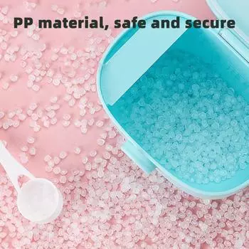 Портативный контейнер для детского сухого молока 400/500 мл с ложкой ярких цветов, коробка для хранения детской еды для новорожденных, коробка для закусок для новорожденных 400ml синий