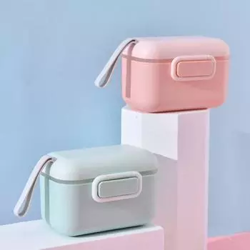 Портативный контейнер для хранения продуктов питания, контейнер для сухого молока, герметичный, влагостойкий, товары для дома 12*8.5cm розовый