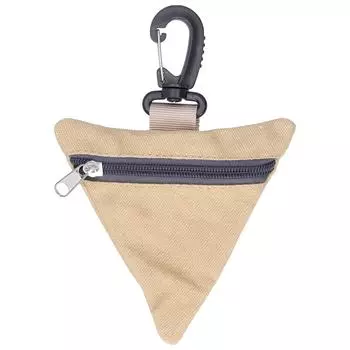 Портативный кошелек для монет из ткани Оксфорд, треугольная поясная сумка для хранения денег и ключей с пряжкой, цвет хаки хаки