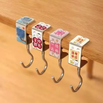 Портативный крючок для подвешивания сумки, ученический крючок для подвешивания сумки на боковую поверхность стола, съемный держатель для сумок без проколов, многофункциональный настольный крючок