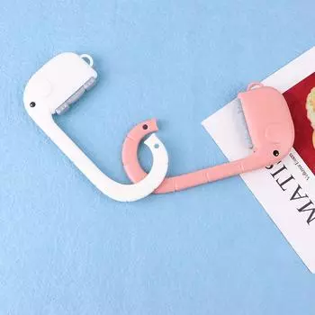 Портативный крючок для сумки, студенческий стол с милыми животными, держатель для школьного ранца, настенная вешалка, держатель для сумки, вешалка для детских школьных принадлежностей розовый