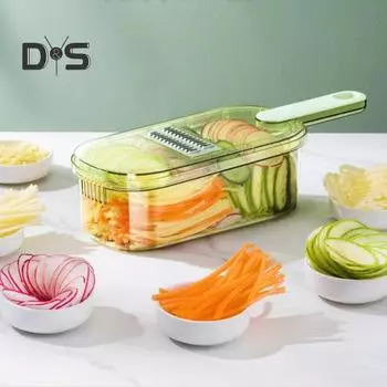 Портативный кухонный измельчитель, не повреждающий руку, прочный многофункциональный дизайн слайсера для картофеля