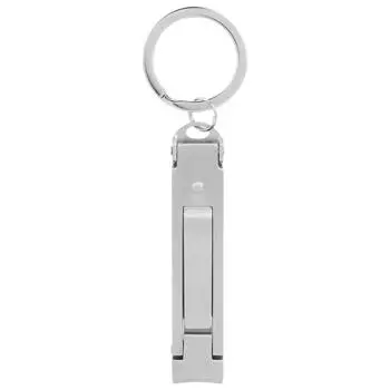 Портативный кусачки для ногтей из нержавеющей стали складной кусачки для ногтей триммер пилка с кольцом для ключей