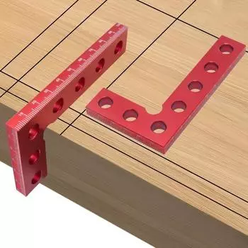 Портативный L-образный угольник Прямоугольный угольник Маленький карманный Деревообрабатывающий измерительный инструмент Алюминиевый сплав Разметочный угольник