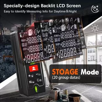 Портативный лазерный дальномер MUFASHA, цифровой измерительный инструмент, дальномер