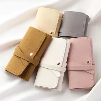 Портативный легкий органайзер для ювелирных изделий, водонепроницаемая складная дорожная сумка для хранения ожерелий, колец, сережек, браслетов as show