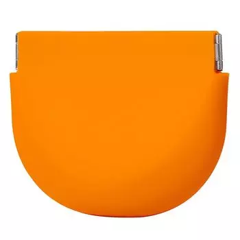 Портативный Легко чистящийся Контейнер для ретейнеров Контейнер для зубных протезов Капа для зубных протезов Контейнер для элайнеров Силиконовый оранжевый