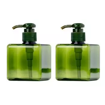 Портативный лосьон для тела, шампунь, крем-пресс, насос, пустая бутылка, многоразовый дозатор зелёный