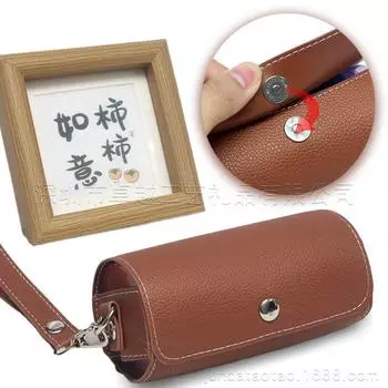 Портативный магнитный органайзер для таблеток из искусственной кожи - 14 ячеек, коробка для хранения на 7 дней 13.2*7 cm