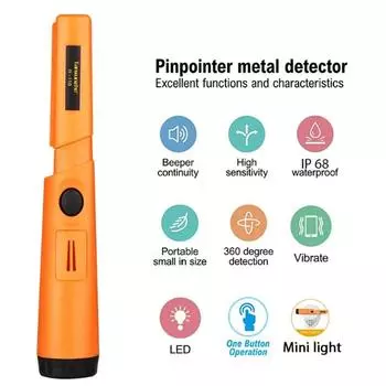 Портативный металлоискатель TC-110 с указателем точного местоположения GP-pointer, ручной металлоискатель, позиционирующий стержневой детектор, водонепроницаемый IP68 зелёный