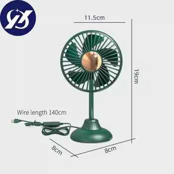 Портативный мини-автомобильный вентилятор, мощный бесшумный вентилятор, 3 скорости, вращение на 360 градусов, автомобильный настольный вентилятор для автомобиля, чёрный