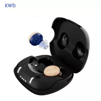 Портативный мини-CIC невидимый перезаряжаемый слуховой аппарат для глухих пожилых людей