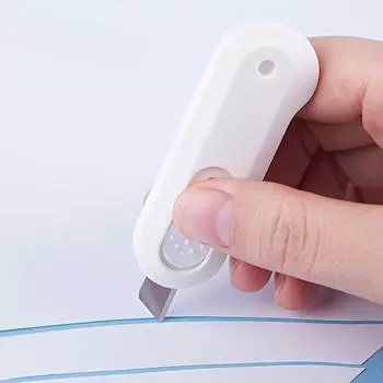 Портативный мини-нож для резки бумаги, нож для резки небольшого размера, канцелярский нож для дома, офиса, коробка для быстрой смены зелёный