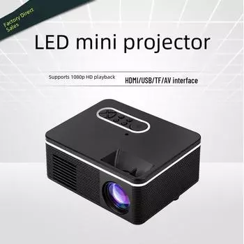 Портативный мини-светодиодный проектор 1080P HD для смартфонов EU Plug