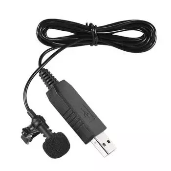 Портативный мини-универсальный всенаправленный стерео USB-микрофон 150 см для ПК и компьютера