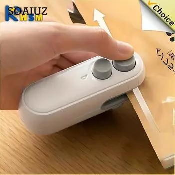 Портативный мини-упаковщик 2 в 1, термоупаковщик для закусок, перезаряжаемый упаковщик для домашнего использования, вакуумный упаковщик, термоупаковщик для пластиковых пакетов для закусок