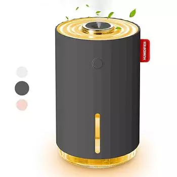 Портативный мини-увлажнитель воздуха, тихий, с автоматическим отключением, прохладный увлажнитель тумана с ночником, USB, персональный ультразвуковой увлажнитель White