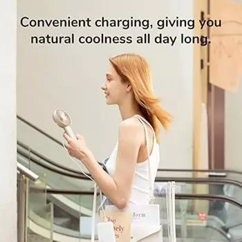 Портативный мини-вентилятор с зарядкой через USB, удобный, креативный, трехскоростной, карманный, ручной вентилятор, летний, уличный, охлаждающий вентилятор розовый