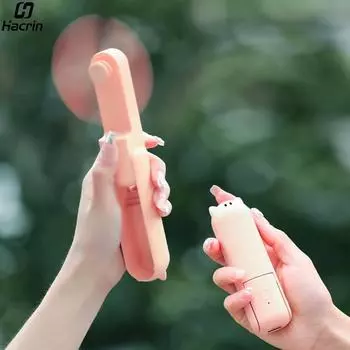 Портативный мини-вентилятор с зарядкой от USB, складной ручной вентилятор с тремя регулируемыми скоростями, 2000 мАч, портативный мини-вентилятор с зарядкой от USB синий